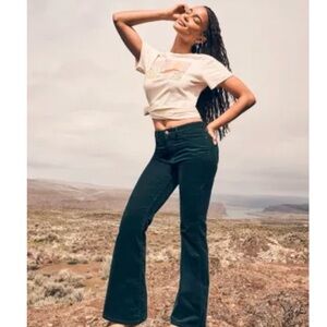 Wrangler Corduroy “Fierce Flare” Pants in Jewel size 4